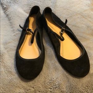 Suede Ballerina Flats